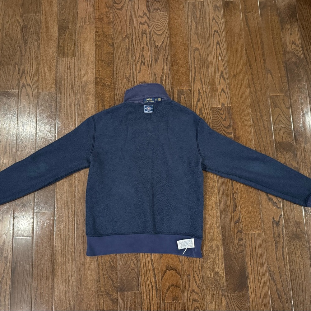 USA Paralympic Polo Ralph Lauren Quarter Zip Fleece Sweatshirt Men’s X Small - Picture 8 of 11